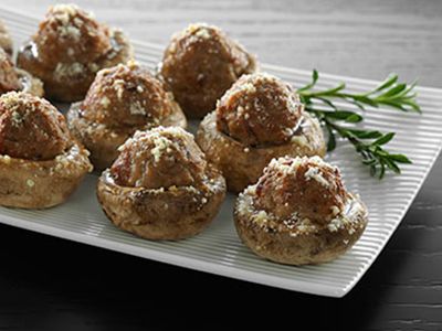 cooked perfect recipe meatballs stuffed mushrooms