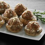 cooked perfect recipe meatballs stuffed mushrooms