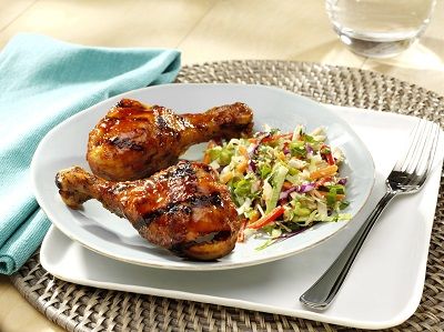 Szechuan Drumsticks with Spiked Slaw Recipe