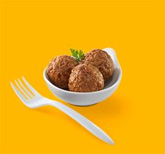 cooked perfect chicken meatballs