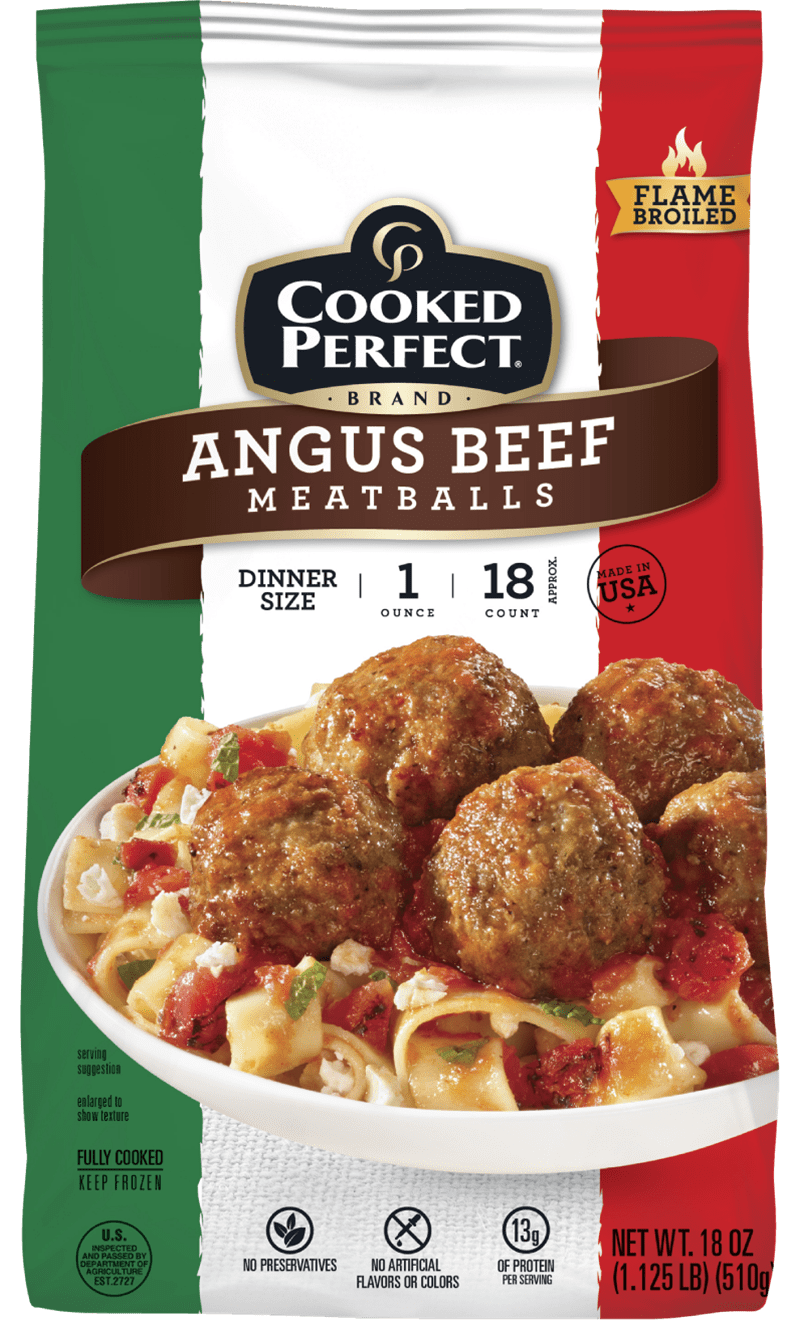 cooked perfect angus beef meatballs 2022