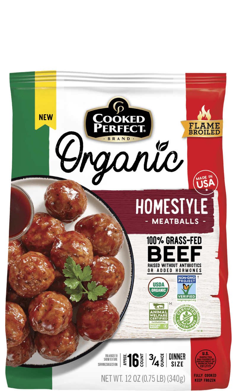 cooked perfect organic homestyle meatballs 2022